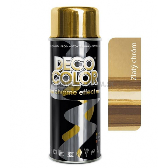 Deco Color Chrome Effect sprej zlatý chróm, 400 ml