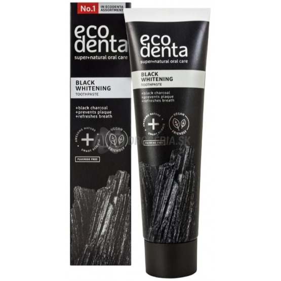 Ecodenta Čierna bieliaca zubná pasta, 100 ml