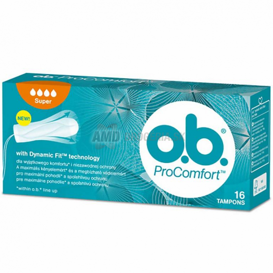O.B.TAMPÓNY PRO COMFORT SUPER 16 KS