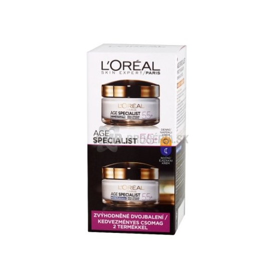 LOREAL KRÉM AGE 50 ML 55+ DENNÝ + NOČNÝ 2 X 50 ML