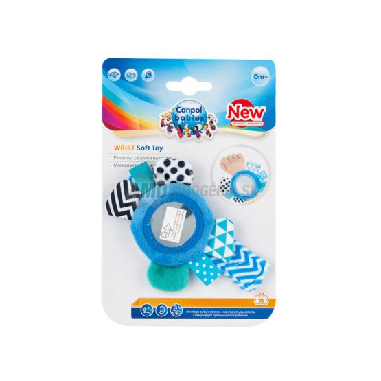 CANPOL BABIES PLYŠOVÁ HRAČKA SO ZRKADLOM 1 KS