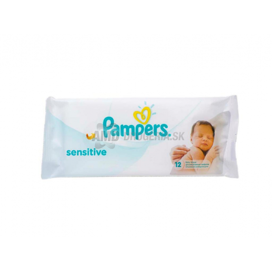 PAMPERS WIPES SENSITIVE CESTOVNÉ BALENIE 12 KS 