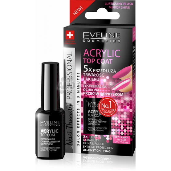 EVELINE LAK NECHTY ACRYLIC TOP COAT 12 ML