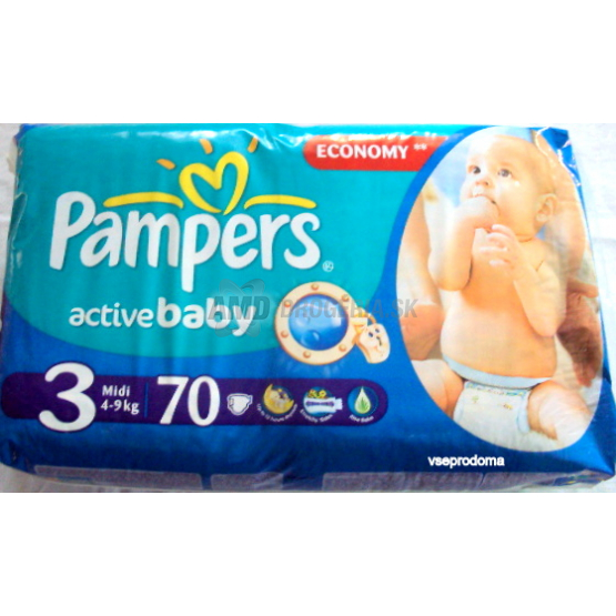 PAMPERS VP MIDI 3 (4 - 9 KG) 70 KS