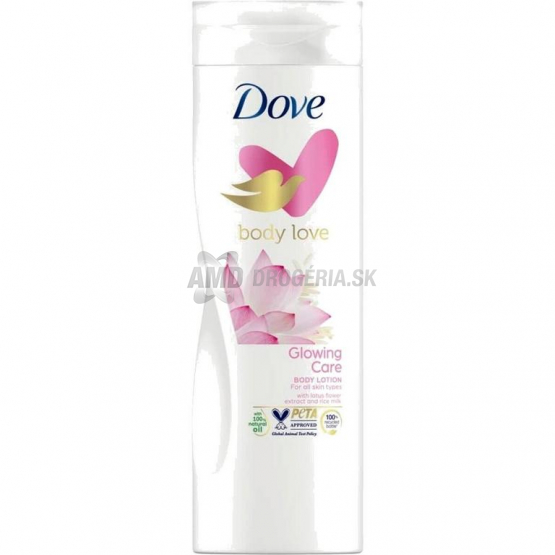 Dove Body Love Glowing Care telové mlieko, 400 ml