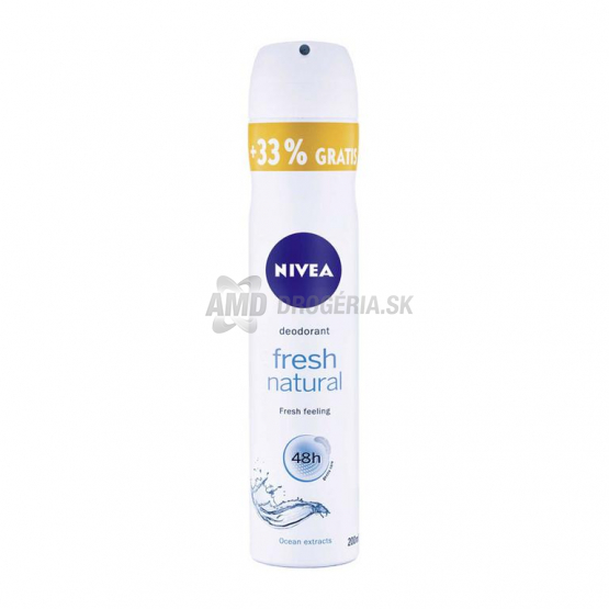NIVEA DEODORANT FRESH NATURAL 200 ML