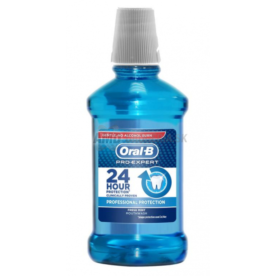 ORAL-B ÚSTNA VODA 24HOUR FRESH MINT 250 ML