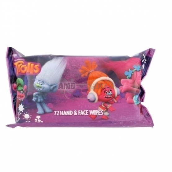 TROLLS VLHČENÉ UTIERKY 72 KS