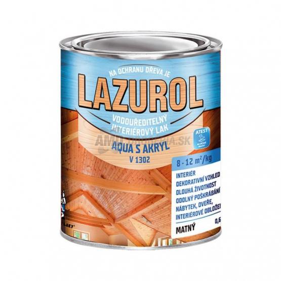 LAZUROL AQUA S AKRYL MATNÝ 600 G