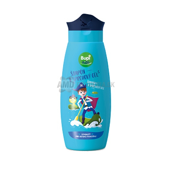 BUPI KIDS ŠAMPÓN + SPRCHOVÝ GÉL MODRÝ 250 ML