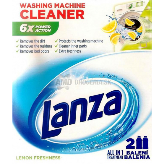 LANZA TEKUTÝ ČISTIČ PRÁČKY DVOJIČKA CITRÓN 2x250 ML