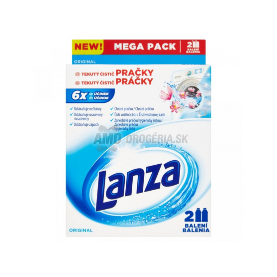 LANZA TEKUTÝ ČISTIČ PRÁČKY DVOJIČKA KVETY 2x250 ML