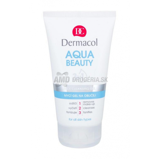 DERMACOL AQUA BEAUTY UMÝVACÍ GÉL NA TVÁR 3V1 150 ML