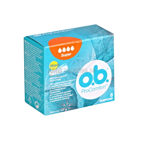 O.B. TAMPÓNY PRO COMFORT SUPER 8 KS