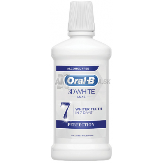 ORAL B UV 3DWHITE LUXE PERFECTION ÚSTNA VODA 500ML