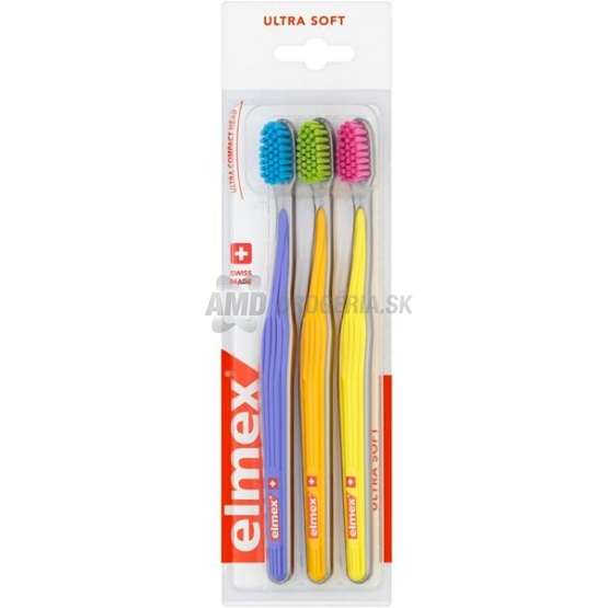 ELMEX ZUBNÁ KEFKA ULTRA SOFT 3 KS
