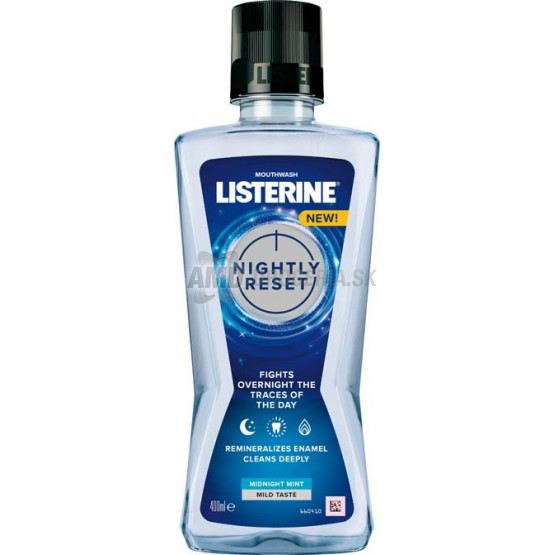 LISTERINE ÚSTNA VODA NIGHTLY RESET 400 ML