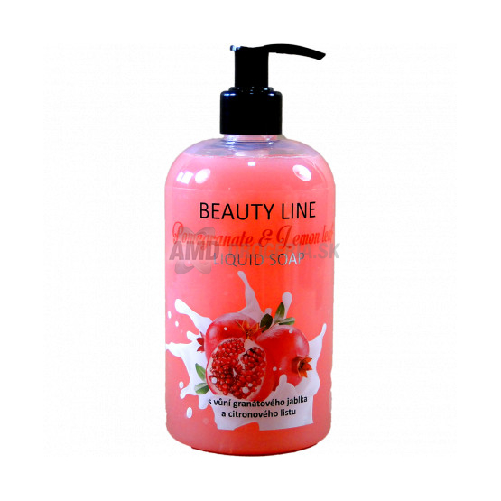 BEAUTY LINE TEKUTÉ MYDLO GRANÁTOVÉ JABLKO A CITRÓN PUMPA 500 ML