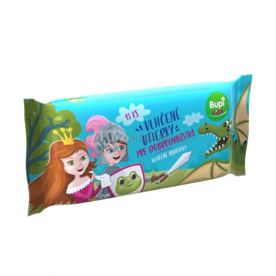 BUPI KIDS VLHČENÉ UTIERKY 15 KS