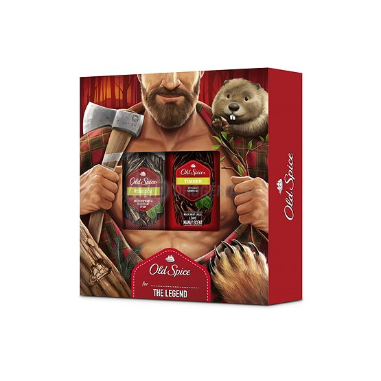 PÁNSKA DARČEKOVÁ KAZETA OLD SPICE TIMBER DEODORANT + SPRCHOVÝ GÉL 250 ML X18