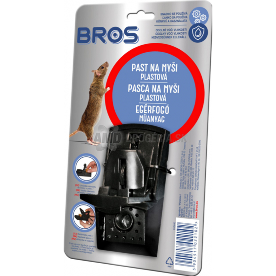 BROS PASCA NA MYŠI PLASTOVÁ 1KS