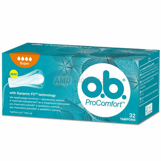 O.B. TAMPÓNY PRO COMFORT SUPER 32 KS