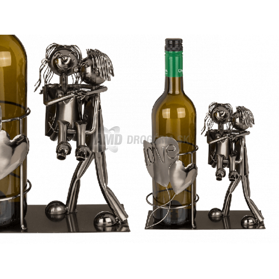 KOVOVÝ STOJAN NA VÍNO LÁSKA 1 KS