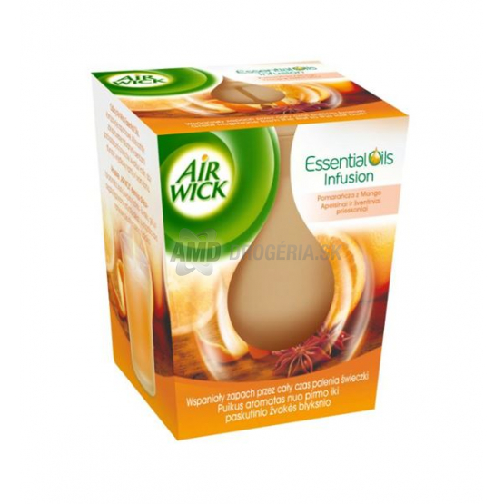 AIR WICK SVIEČKA ESSENTIAL OIL POMARANČ 105 G 