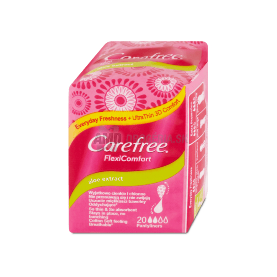 CAREFREE VLOŽKY FLEXI ALOE 20 KS