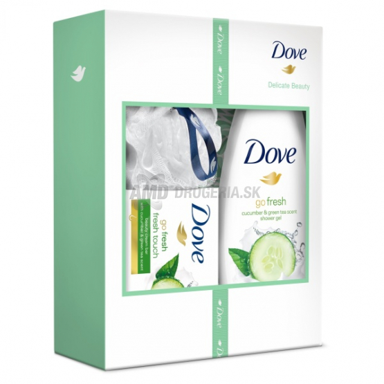 DÁMSKA DARČEKOVÁ KAZETA DOVE CUCUMBER + ŠPONGIA X18