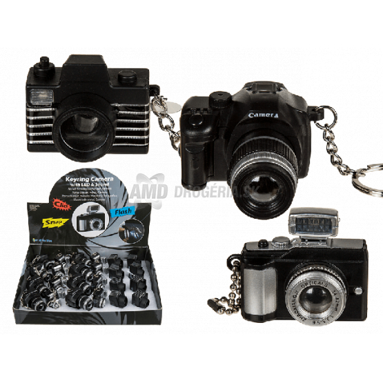 KĽÚČENKA FOTOAPARÁT S LED OSVETLENÍM 1KS