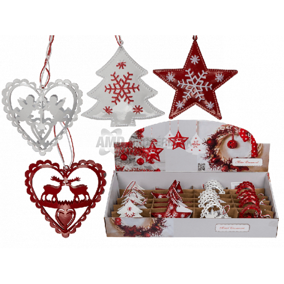 KOVOVÁ VIANOČNÁ OZDOBA 1 KS