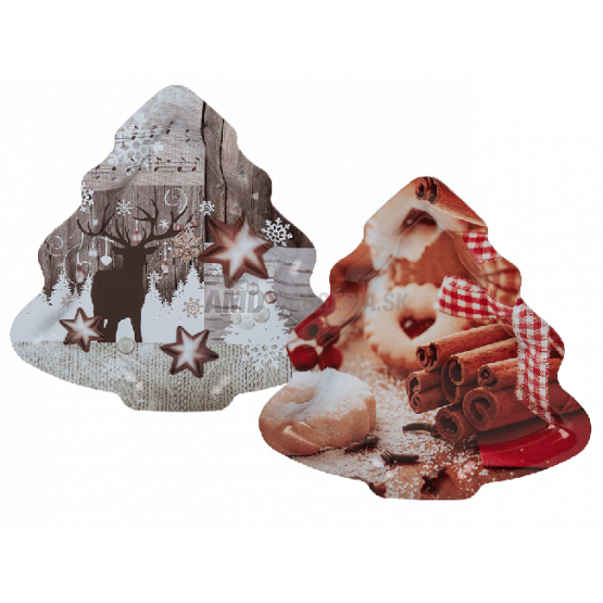 KOVOVÁ TÁCKA STROMČEK 1 KS