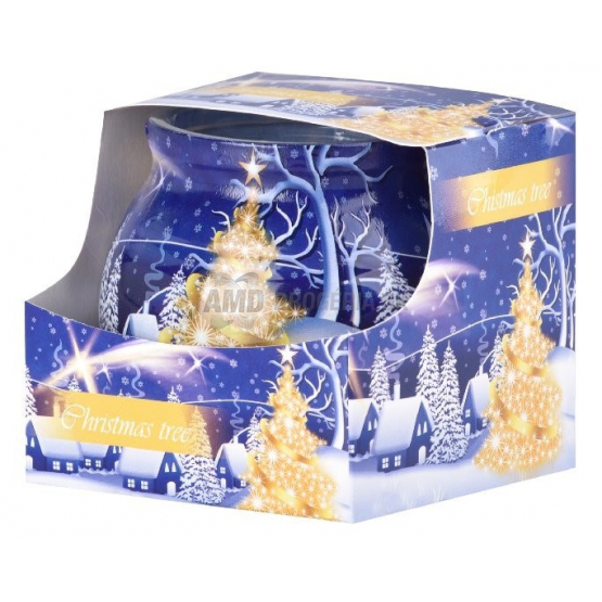 VONNÁ SVIEČKA SKLO VIANOČNÁ 1KS, 3 DRUHY