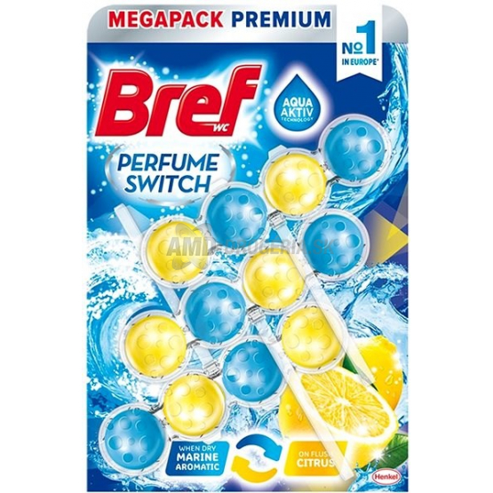 BREF WC POWER AKTIV PARFUME SWITCH MARINE A CITRUS 3 KS 
