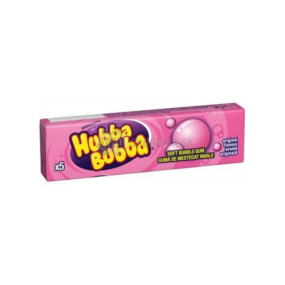 Hubba Bubba Original žuvačky, 5 ks (35 g)
