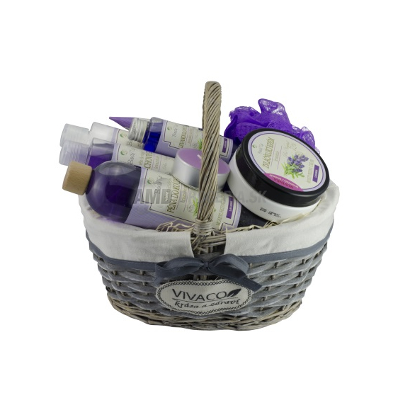 PRÍRODNÁ DARČEKOVÁ KAZETA BODY TIP LEVANDUĽA DARČEKOVÝ KÔŠ S LEVANDUĽOVÝM OLEJOM EXCLUSIVE X18