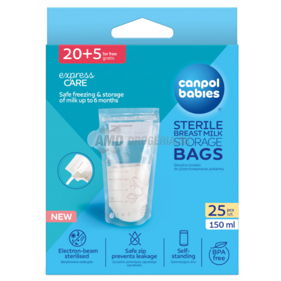 CANPOL BABIES VRECKÁ NA USKLADNENIE MATERSKÉHO MLIEKA 20KS