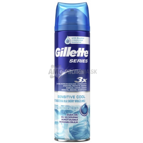GILLETTE GÉL NA HOLENIE  SENSITIVE COOLING 200 ML