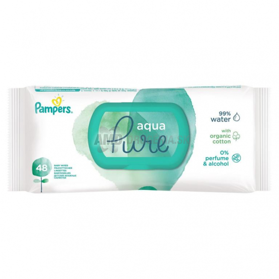 PAMPERS WIPES AQUA PURE S CLIPOM 48 KS