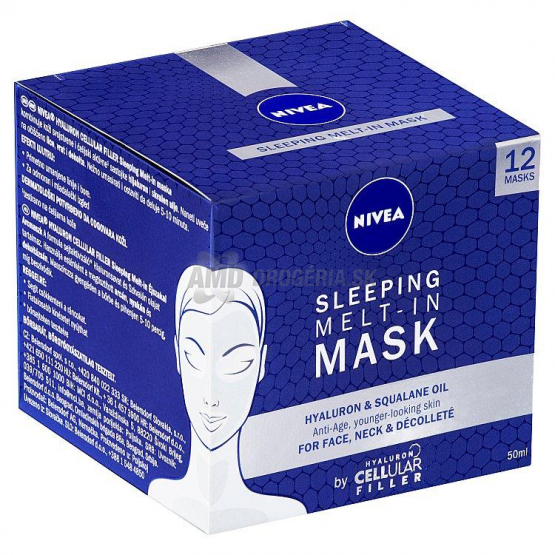 NIVEA KRÉM MASKA CELLULAR HYALURON ELASTIC NOČNÁ MASKA 50 ML