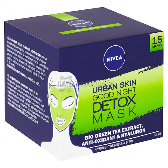 NIVEA KRÉM/MASKA URBAN SKIN NOČNÁ DETOX 50 ML