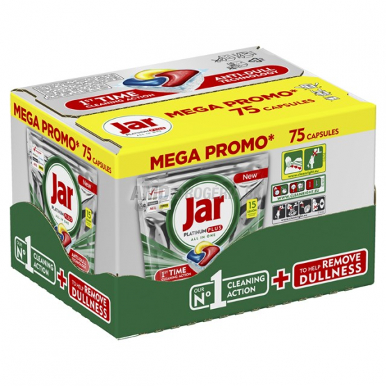 JAR TABLETY DO UMÝVAČKY RIADU KRABICA PLATINUM PLUS YELLOW 75 KS