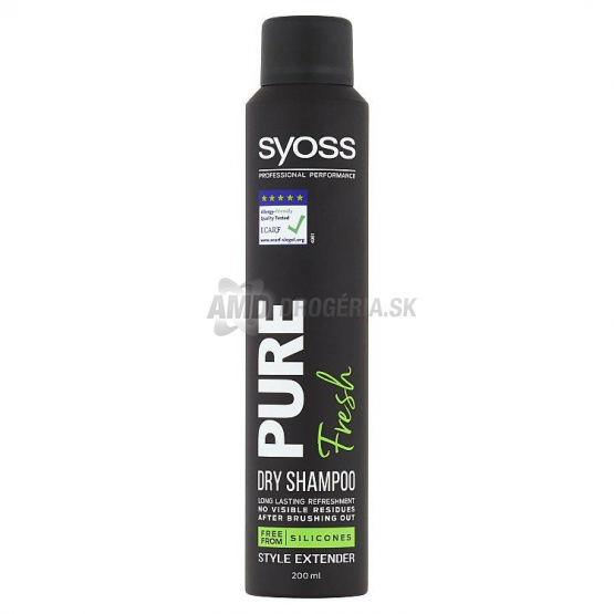 SYOSS ŠAMPÓN SUCHÝ PURE FRESH 200 ML 