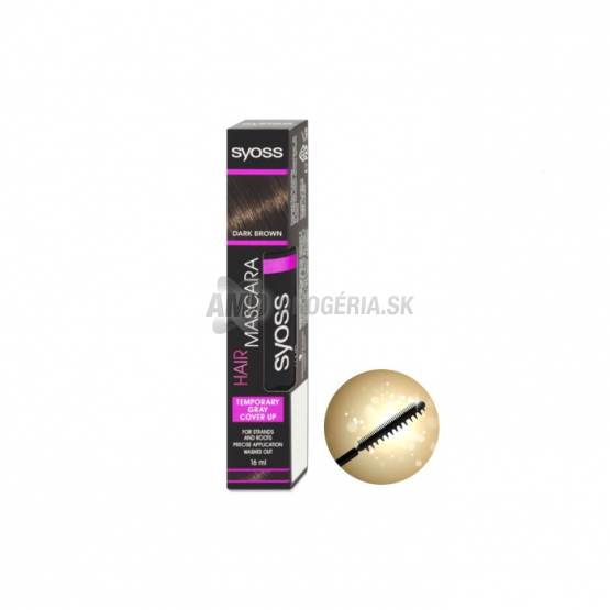 SYOSS MASCARA NA VLASY TMAVO HNEDÁ 16 ML