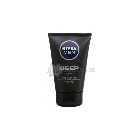 NIVEA ČISTIACI GÉL TVÁR A BRADA DEEP CLEAN 100 ML 