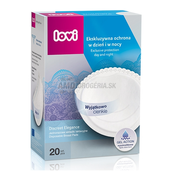 LOVI VLOŽKY DO PODPRSENKY BIELE 20 KS 