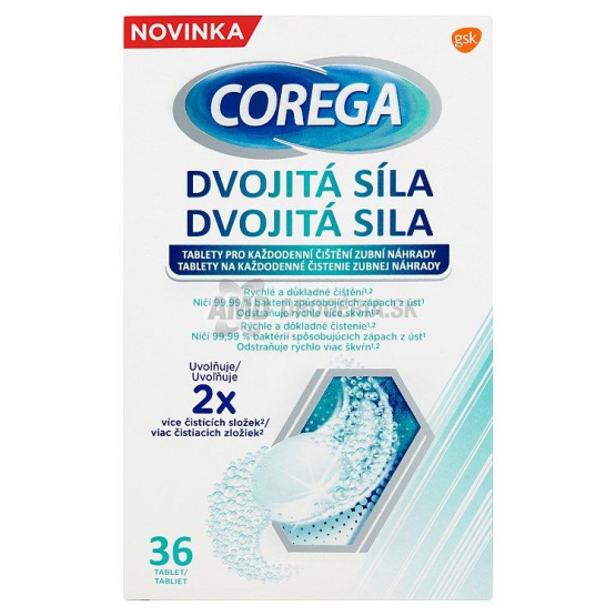 COREGA TABLETY DVOJITÁ SILA 36 KS