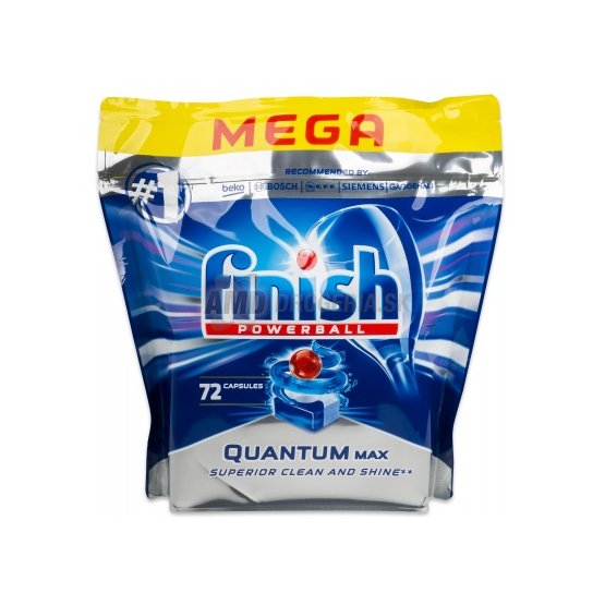 FINISH TABLETY DO UMÝVAČKY QUANTUM MAX LEMON 72 KS