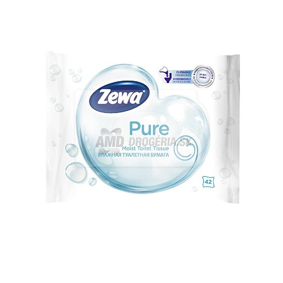 ZEWA VLHČENÝ TOALETNÝ PAPIER PURE 42 KS